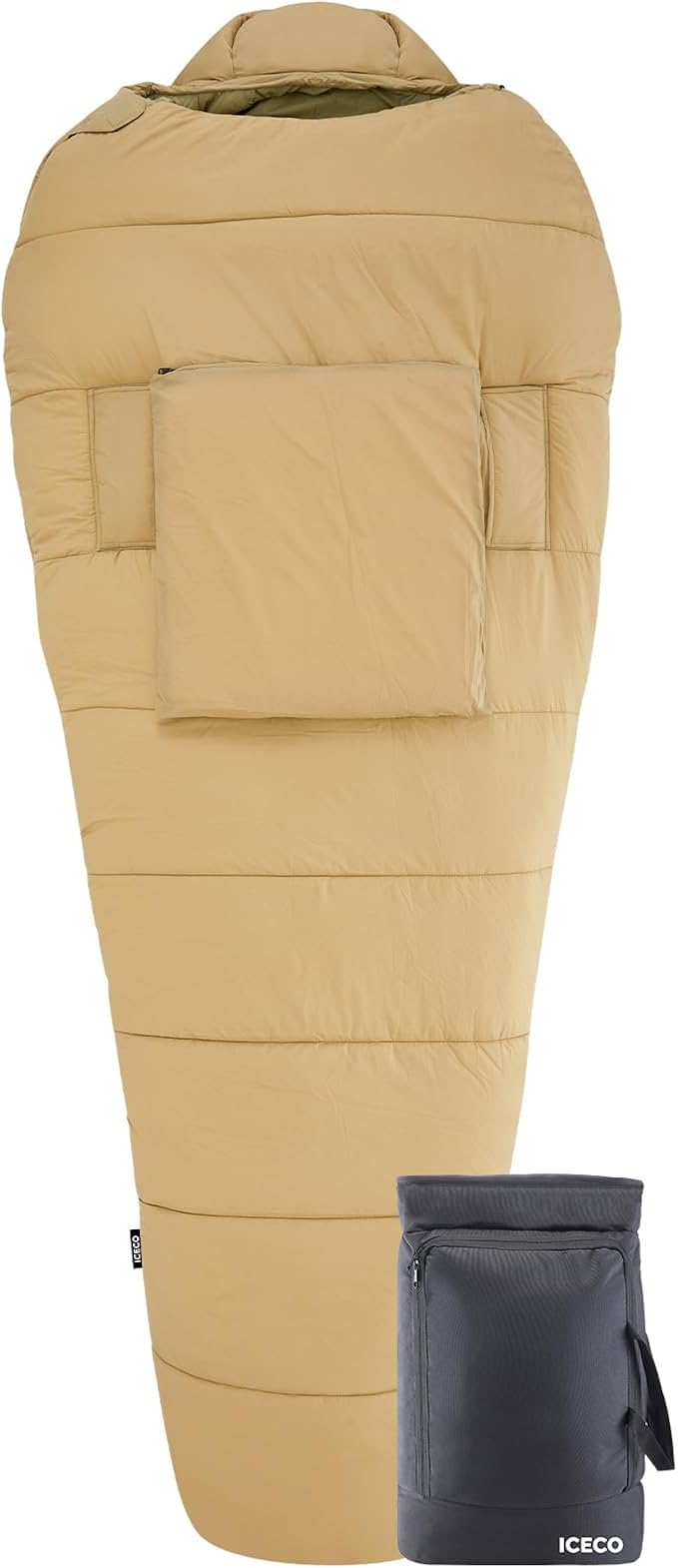 ICECO XL Sleeping Bags for Adults Cold Weather, 0 Degree Sleeping Bag, 3 Seasons Backpacking Sleeping Bag for Kids, Adults, Warm & Washable Winter Sleeping Bags for Camping, Traveling, Outdoor