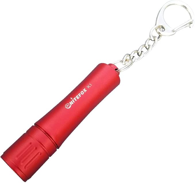 Bright Keychain flashlight K1,high bright 150 lumens,as small flashlight lantern candle camp lamp waterproof torch for EDC,reading,sleep,dog walking,camping,hiking (Red)