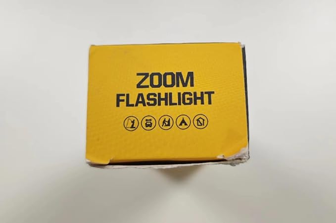 Semlos LED Flashlight 1500 Lumens with Display Screen, Zoomable and Tactical Flashlight for Outdoor Activities, Powerful Emergency Flashlights Rechargeable for Camping, Hiking
