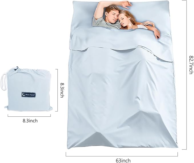 Sleeping Bag Liner Camping Travel Sheet Lightweight Hotel Sheet Compact Sleep Bag Camping Youth Hostels