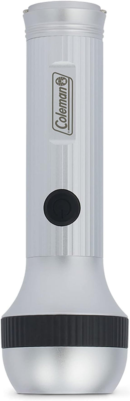 Coleman Classic LED Flashlight, Durable & Lightweight Flashlight with Carry Handle Shines up to 650 Lumens, Battery Operated Flashlight for Camping, Emergencies, & Home Usage
