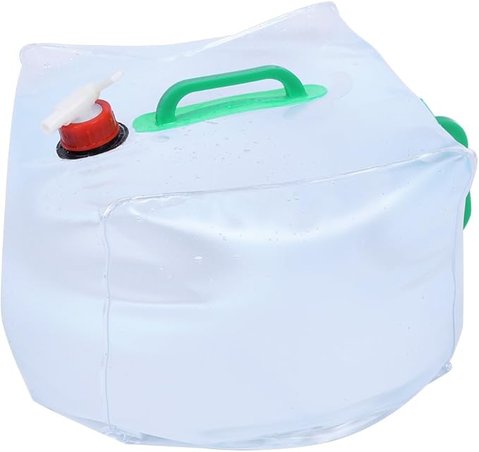 Collapsible Water Container, Portable Water Carrier with Spigot for Camping Hiking Fishing BBQ Outdoor and Hurricane Flood Fire Emergency