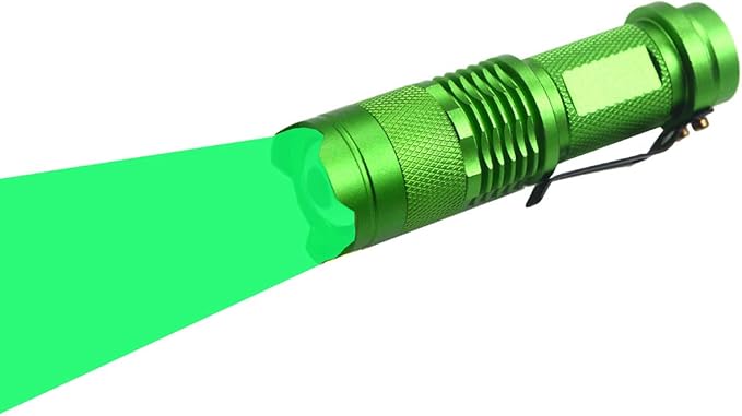 Scalable Green LED 3 Mode Long Range Green Beam Green Light Flashlight, Green LED Flashlight Green Flashlight Torch with Green Light Green Led for Night Detecting-Green House