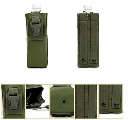 DONGKER Tactical Talkie Holder,Waterproof Molle Water Bottle Bag Nylon Talkie Pouch for Camping Outdoor Activities