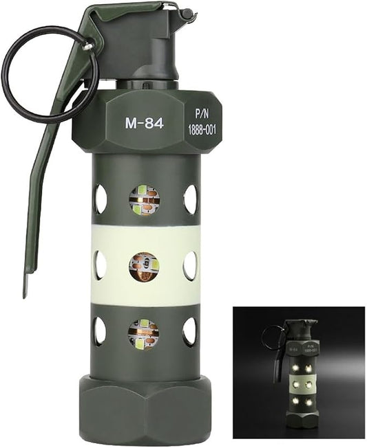 CS Airsoft Flashlight Flashbang Plastic Grenade Toy Model Emergency Camping Lamp Portable Lantern Tactical Gear Accessories for Army Fans Military
