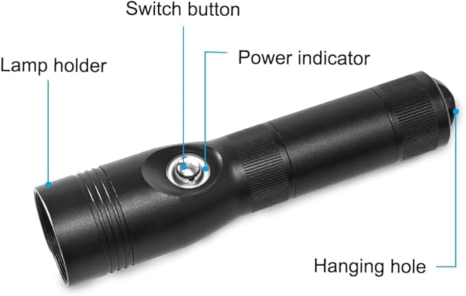 Aluminum Flashlight，Bright, Waterproof, Powerfuly, Excellent Choice for Emergency LED Flashlights for Home, Flashlight for Camping Gear、Hiking (MK-12)