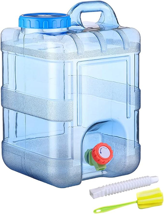 Water Storage Containers, Camping Water Container, Portable Water Tank with Faucet Camping Bucket with Tap Water Jug with Spigot BPA Free Emergency Water Storage for Outdoor Camping Hiking