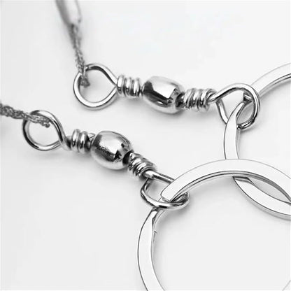 1 Pack Wire Saw I Stainless Steel Pocket Chainsaw Backpacking Gear I 21 Inch Light Weight Cable Cutting String I Emergency Camping Chainsaw Rope Kit for Cutting Trees & Wood, Silver
