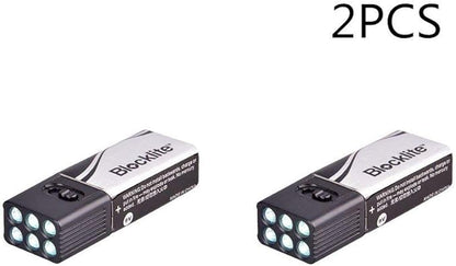 LIXADA LED Handheld Flashlight Super Bright Mini LED Handheld Flashlight Pokect Battery Light Torch for Outdoor Camping, Hiking, Hunting, Fishing (Black-2pcs)