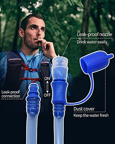 1/2/4/8 Pack Hydration Bladder, 1.5L/2L/2.5L/3L Water Reservoir, Leakproof Water Bladder Hydration Pack, Large Opening Water Storage Bladder Bag, for Cycling Hiking Camping