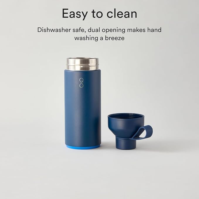 Ocean Bottle - Recycled Stainless Steel Drinks Reusable Water Bottle - Eco-Friendly & Reusable - Ocean Blue - 34 oz