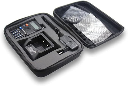 BAOFENG Radio Carrying Travel Case UV-5R All Series UV-5R UV-5RA UV-5RE UV-5RM, Protect Dual Band Two-Way Radio(Black)