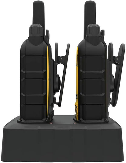DEWALT DXFRS300 1 Watt Heavy Duty Walkie Talkies - Waterproof, Shock Resistant, Long Range & Rechargeable Two-Way Radio with VOX (2 Pack)