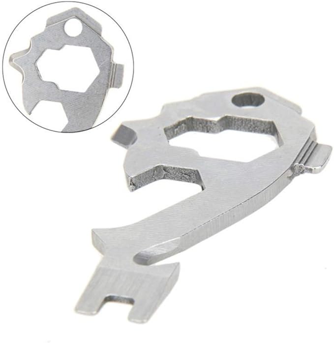 20 In 1 Multi Tool Pocket Outdoor Camping Survival Kit Wrench Opener Portable Tools Screwdriver Keychain Key Hanging