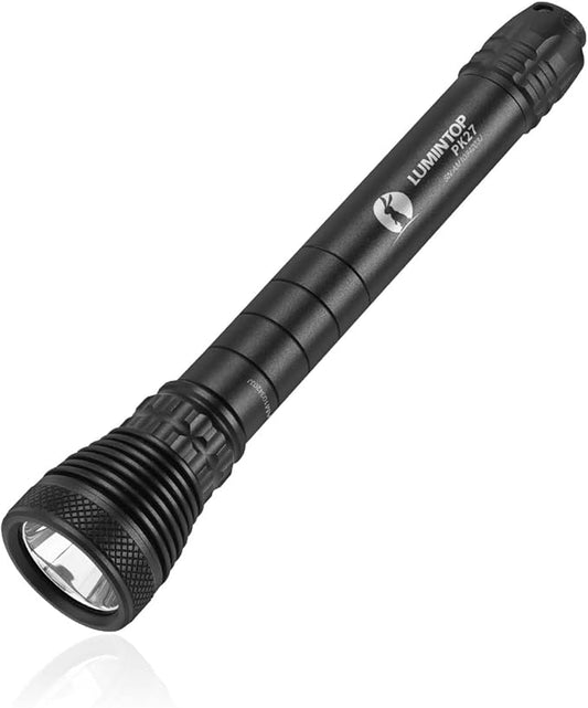 LUMINTOP PK27 AAA Flashlight 885 ft Pocket Flashlight, 300 Lumens EDC Flashlight Tail Switch Tactical Light IPX-8 Waterproof Flashlight Torch Security Light