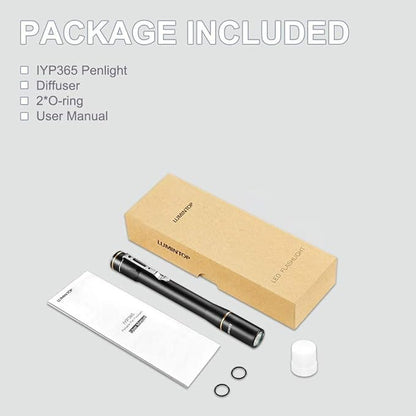 LUMINTOP Pen Light IYP365 Nichia High Color Rendering LED Flashlight, Pen Lights for Nurses, AAA Flashlight, Penlights for Doctors Diagnostic, Inspection, 3 Modes IP68 Waterproof