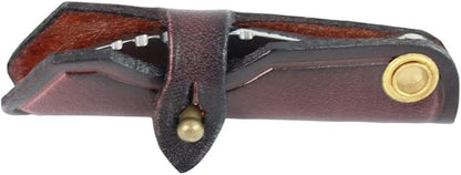 MASALONG Mini EDC straight razor, D2 steel small knife key ring, convenient for daily use kni203 (Dogleg type)