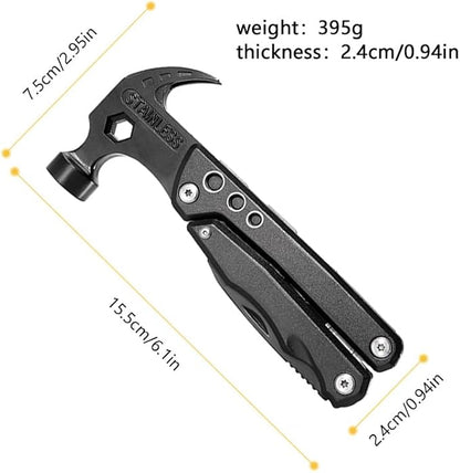 14 in 1 Hammer Multitool,Pliers Bottle,Opener Screwdriver,Camping Survival Gear,Tools for Outdoor Travel,Household Tools,Gifts for Men,Gifts for Husba