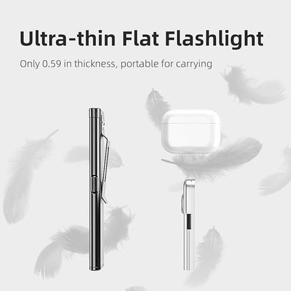 WARSUN Compact Multi-Mode Pocket LED Flashlight - 675LM, USB-C Rechargeable, IPX4, Dual Material, Red/Blue Strobe, for Everyday Carry & Travel
