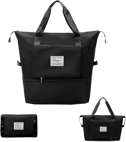 Large Capacity Foldable Travel Bag Expandable Portable Carry on Bag Dry&Wet Separation Sports Duffel Bags