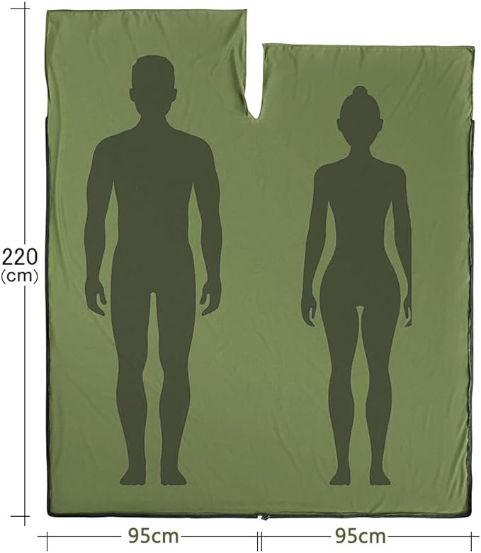 Sleeping Bag Liner,Travel Sheets & Adult Sleep Sack for Backpacking,Hotels & Hostels,Lightweight Single Camping Sleeping Bag Liners for Travel