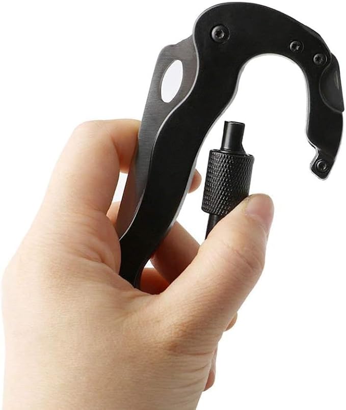 DOOM BLADE 5-in-1 multi-function portable climbing Multi-tool，bottle opener，mini carabiner, mountaineering keychain, screwdriver, EDC Gear and Equipment，portable folding carabiner knife