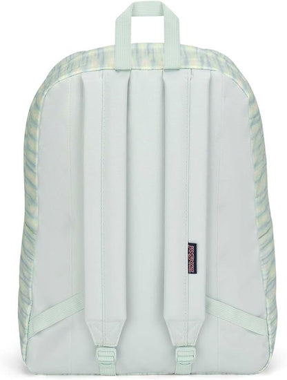 JanSport SuperBreak One Backpacks - Durable, Lightweight Bag with 1 Main Compartment, Front Utility Pocket with Built-in Organizer - Premium Backpack - 70S Space Dye Fresh Mint