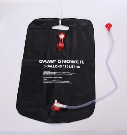 Kangkai Shower Bag for Camp, 5 Gallons/20L,Removable Hose and On-Off Switchable Shower Head for Camping Beach Swimming Outdoor Traveling