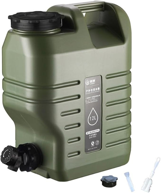 Camping Water Container, Water Storage Water Tank Water Jug with Faucet, Portable Camping Bucket with Tap Spigot BPA Free Emergency Water Storage Container for Outdoor Camping Picnic Hiking
