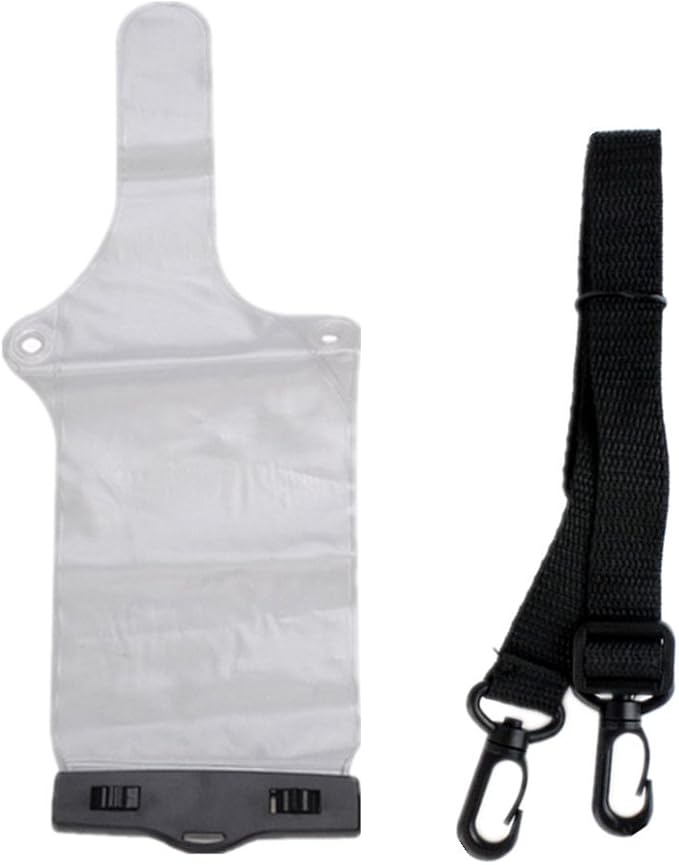 Lsgoodcare Portable Two Way Radio Waterproof Rainproof Bag Case Pouch Compatible for Motorola Kenwood Midland UV-3R UV-5R PX-888 Walkie Talkie Radio,5 Inch x 13.8 Inch, White