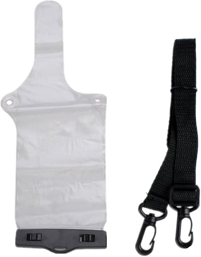 Lsgoodcare Portable Two Way Radio Waterproof Rainproof Bag Case Pouch Compatible for Motorola Kenwood Midland UV-3R UV-5R PX-888 Walkie Talkie Radio,5 Inch x 13.8 Inch, White
