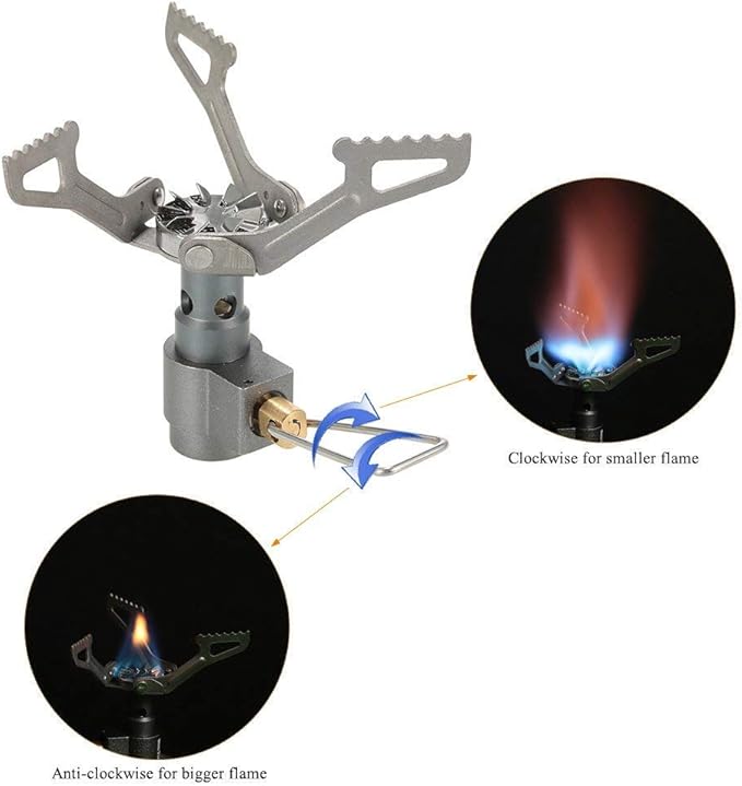 BRS Outdoor BRS-3000T Ultra-Light Titanium Alloy Miniature Portable Picnic Camping Gas Cooking Stove Portable Ultralight Burner 25gram