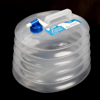 2 Pack 1.32/2.64/3.96 Gallon Collapsible Water Container, Water Storage Containers BPA Free, Camping Cooking Carrier Jug for Water Pack for Hiking & Emergency Water Pouches