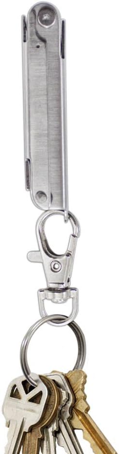Lucky Line UtiliCarry Compact Micro Tool Stainless Steel, Multi-Tool Pocket Knife on Key Clip - for Everyday Carry, Camping Essentials, Hiking, Outdoor Gear, and Survival Tools, 1 Per Pack, (U1041)
