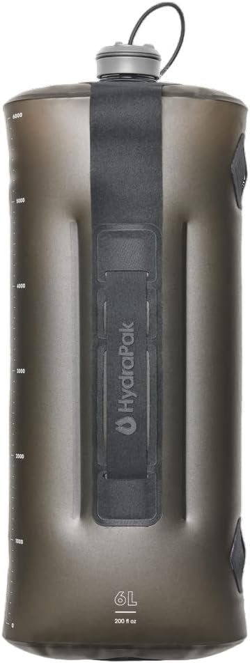 HydraPak Seeker - Collapsible Water Storage (6 Liter)- BPA & PVC Free Camping Hydration Reservoir Bag