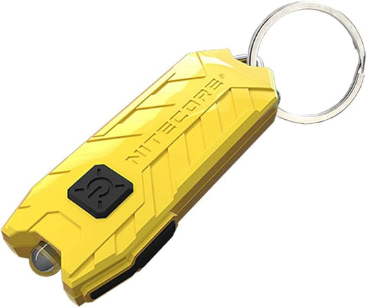 Nitecore Tube V2.0 Keychain Flashlight, 55 Lumen USB Rechargeable UltraLightweight (Yellow)