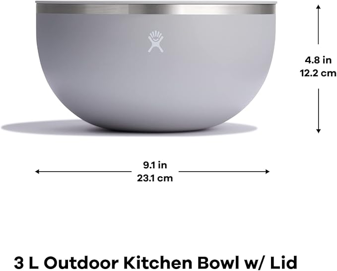 Hydro Flask Outdoor Kitchen Bowl - Stainless Steel Dinnerware Reusable Camping Gear Mess Kit - Dishwasher Safe, BPA-Free, Non-Toxic