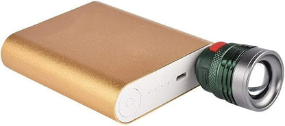 1Pcs USB Powerful LED Flashlight Portable Camping Light Mini Torch Zoomable 3 Modes