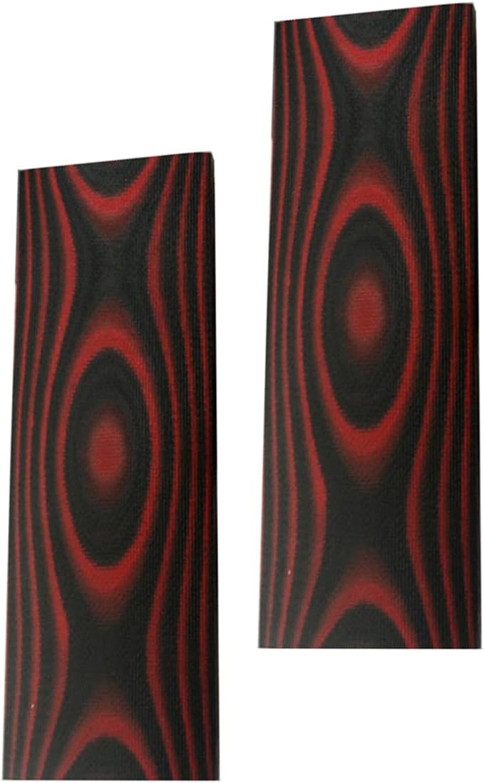 NC HAISDA G10 Scales knife Handle Material Knifemakers Sword DIY Slabs Grips Micarta Blanks Slabs Material pack of 2 Red
