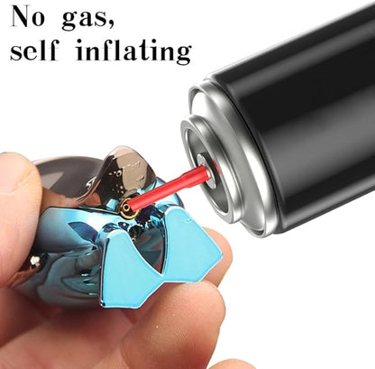 2 Pack Blue Cool,Butane Jet Torch Lighter,Refillable Windproof Flame Lighters,Adjustable,Long,BBQ Candles Camping (No Gas)
