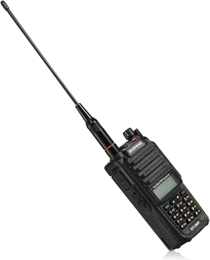 BAOFENG GT-3WP IP67 Dual Band Two-Way Radio, 144-148MHz 420-450MHz, Waterproof Dustproof Walkie Talkie Transceiver, Black 1 Pack