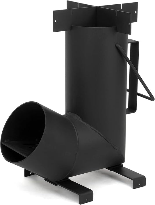 Stanbroil Camping Rocket Stove for Outdoor Cooking, Portable Wood Burning Stove for Backyard, Camp Cooking and Emergency Situations