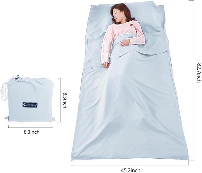 Sleeping Bag Liner Camping Travel Sheet Lightweight Hotel Sheet Compact Sleep Bag Camping Youth Hostels