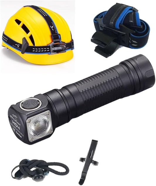 SKILHUNT Headlamp Flashlight -1200 Lumen, FloodLight H04 Hi CRI, Compact EDC Waterproof LH351D LED Headlight for Outdoor Camping Tactical Emergency Hands-Free (H04 High CRI + BL-135 Battery)