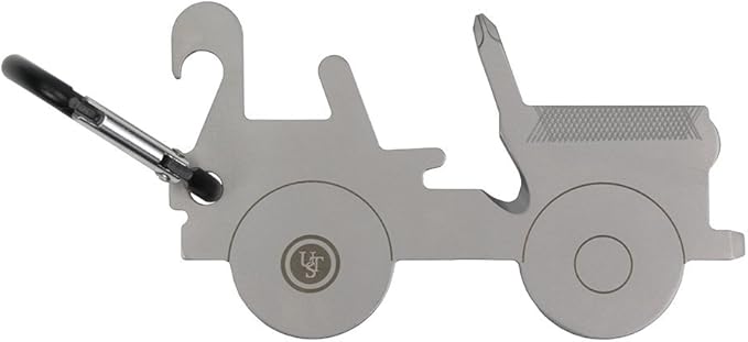 UST Tool-a-Long Multi-Tool Carabiners with Durable, Compact Stainless Steel Construction for Hiking, Kayaking, Camping, Travel and Outdoor Survival