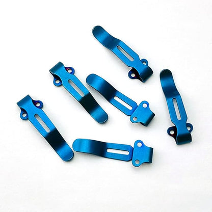 2x Deep Carry Pocket Clips Stainless Steel Attachments for Benchmade 535 Knife Blue,The Blue Matches The Benchmade Blue Well