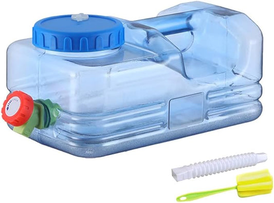 Water Storage Containers, Camping Water Container, Portable Water Tank with Faucet Camping Bucket with Tap Water Jug with Spigot BPA Free Emergency Water Storage for Outdoor Camping Hiking