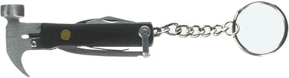 Kikkerland KR13-BK Wood Mini Hammer Multi Tool, Black