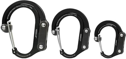 GEAR AID HEROCLIP 360° Swivel Carabiner Gear Clip and Hook (Medium) for Camping, Backpack, Suitcases and Garage Organization