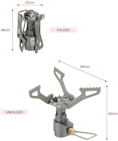 BRS Outdoor BRS-3000T Ultra-Light Titanium Alloy Miniature Portable Picnic Camping Gas Cooking Stove Portable Ultralight Burner 25gram